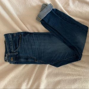 High waisted skinny jeans
